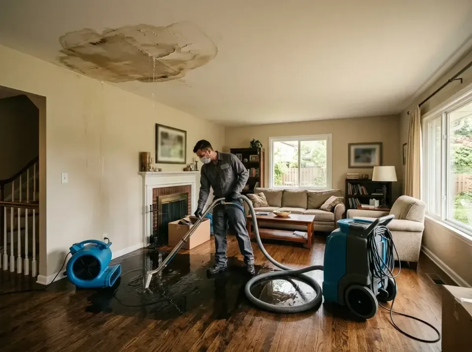 attic-pipe-burst-ceiling-drip-008 — frequently asked questions, Water Damage Restoration & Carpet Care in Washington